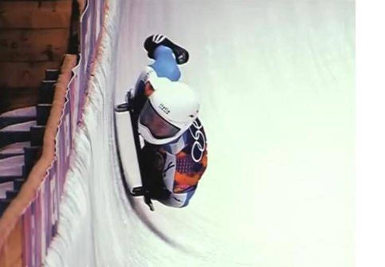 Una gara di skeleton