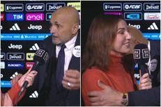 Spalletti e la giornalista - X