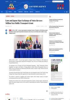 Laos: Agreement with Japan for sustainable mobility in Luang Prabang