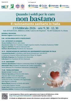 Cure sempre meno universali, 23 febbraio primo rapporto su razionamento implicito