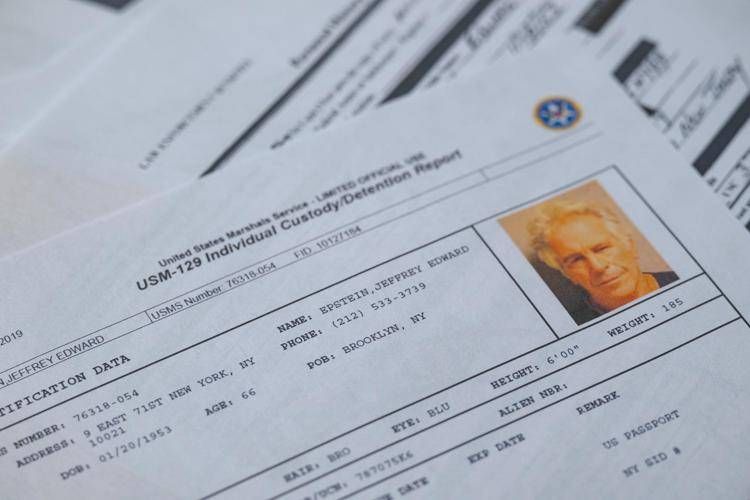 Pagine dei file su Epstein pubblicate dal Dipartimento di Giustizia Usa - Fotogramma /Ipa