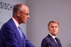 Friedrich Merz ed Emmanuel Macron (Ipa) 