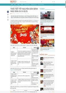 Vietnam: Weather forecast for Tet 2026 updated, holidays, transport and service measures defined