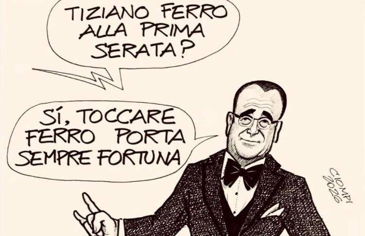 Sanremo 2026, il post scaramantico di Carlo Conti: 