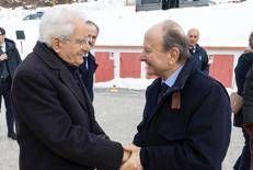 Mattarella a Cortina incontra il presidente di Gvm Care & Research Sansavini