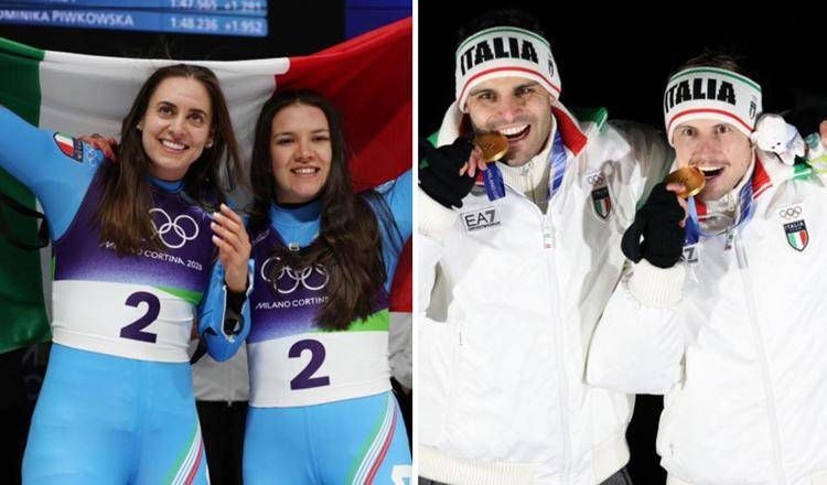 Gli azzurri dello slittino