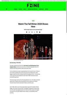 Singapore: Big changes and Italian debuts in the upcoming Fall Winter 2026 fashion shows.