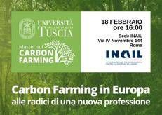 Sostenibilità: Inail, conferenza di presentazione del master sul Carbon farming