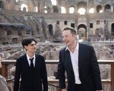 Elon Musk e Andrea Stroppa in una immagine pubblicata dall'informatico sull'account X
