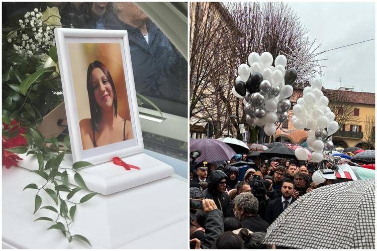 Ad Asti il funerale di Zoe Trinchero: bara bianca, palloncini e le note di Arisa