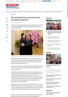 Vietnam: Il Primo Ministro Pham Minh Chinh celebra il Capodanno Lunare e visita ex leader