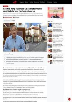 Singapore: Growing F&amp;B and retail businesses amid innovation and debate over heritage preservation