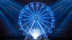 Render della ruota panoramica del Festival di Sanremo, quest’anno firmata da Rowenta
