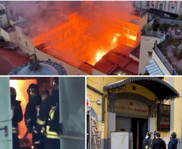 Napoli, in fiamme il Teatro Sannazaro. Comandante Vvf: 