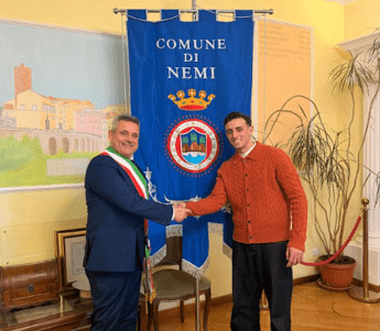 Nemi, arriva il riconoscimento del Sindaco a per la promozione internazionale del territorio