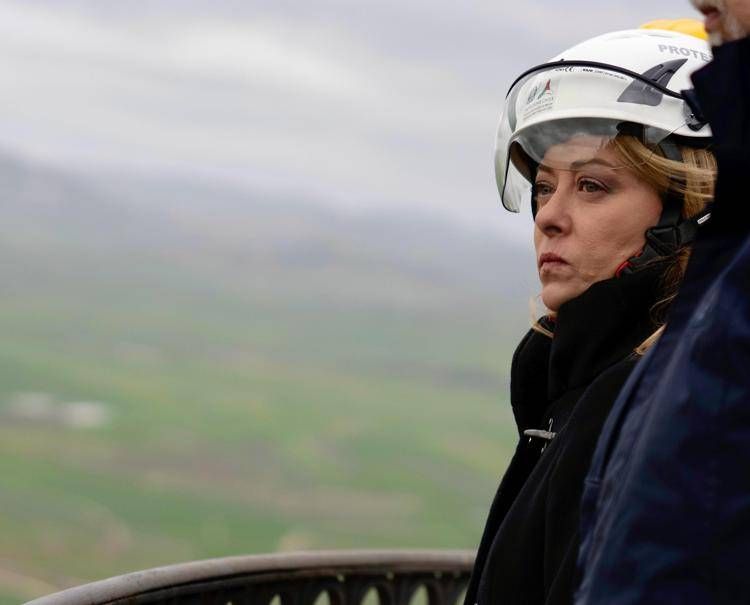 Giorgia Meloni in visita in Sicilia