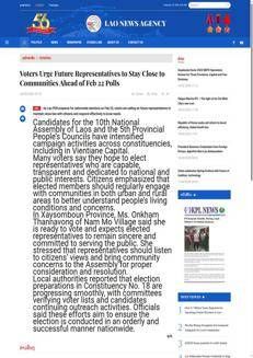 Laos: Elettori chiedono rappresentanti attenti ai bisogni locali in vista delle elezioni