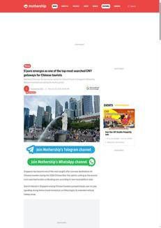 Singapore: La destinazione preferita dai viaggiatori cinesi per il Capodanno 2026