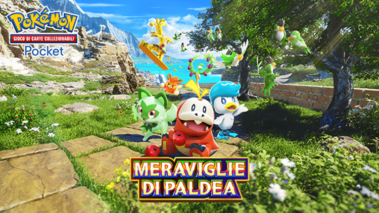 Pokémon Pocket, arriva l'espansione Meraviglie di Paldea per il gioco di carte digitale