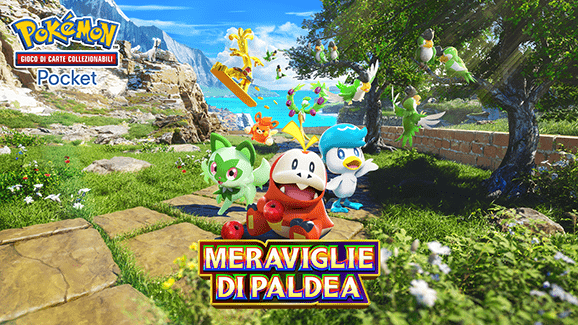 Pokémon Pocket, arriva l'espansione Meraviglie di Paldea per il gioco di carte digitale