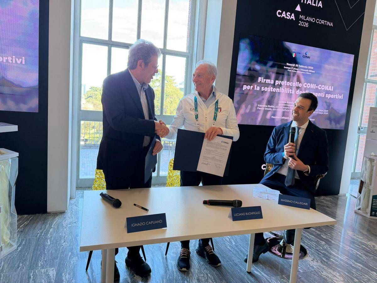 Lo sport italiano in campo per l’ambiente, firmato protocollo CONI-CONAI