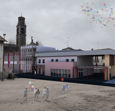 La posa della prima pietra del nuovo oratorio simboleggia e racchiude la grande sfida della comunità parrocchiale dei Santi Ippolito e Cassiano