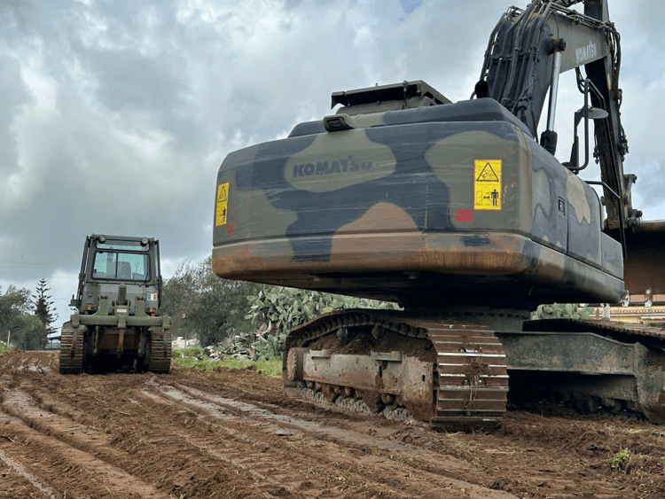 Niscemi, Genio Esercito inizia lavori bypass emergenza SP11