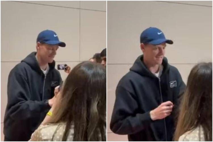 Sinner con i tifosi a Doha - X