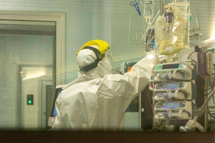 L'ospedale di Codogno durante il Covid (Fotogramma)