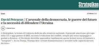 Petraeus: 'Ucraina è il futuro della guerra'. Linkiesta lancia Strategikon