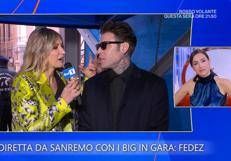 Fedez, in collegamento da Sanremo - La volta buona