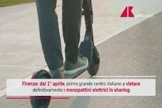 Firenze, dall'1 aprile stop ai monopattini in sharing