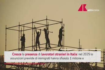 Lavoro, Cgia: un neoassunto su 4 è straniero