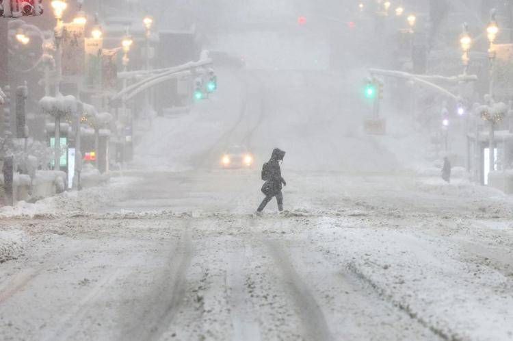 Tempesta di neve a New York - (Afp)
