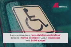 Contrassegno auto disabili, arriva una novità
