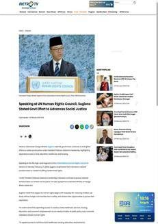 Indonesia: Il Ministro Sugiono ribadisce l'impegno per la giustizia sociale e i diritti umani