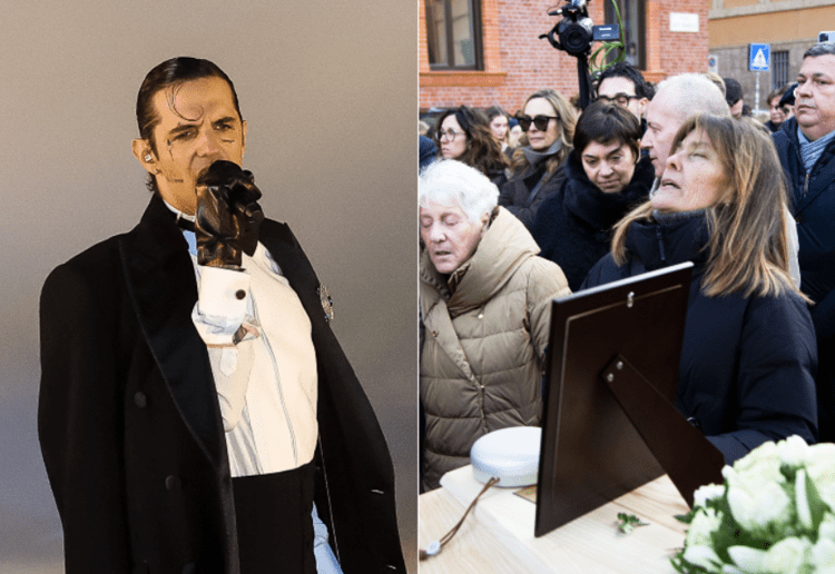 Achille Lauro, Erica Didone (funerali Achille Barosi) - fotogramma/ipa
