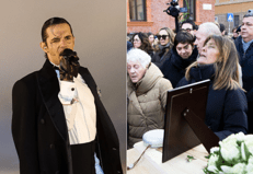 Achille Lauro, Erica Didone (funerali Achille Barosi) - fotogramma/ipa