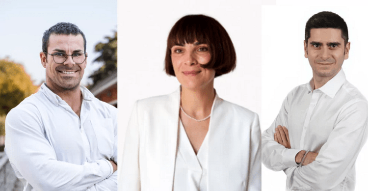 I tre autori: Hahn, Meoli, Sansone