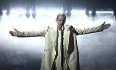 Achille Lauro ieri durante l'omaggio alle vittime di Crans Montana  - Ipa