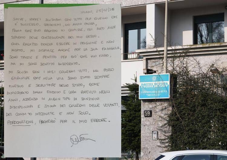 Milano, il commissariato 'Mecenate' dove lavorava Carmelo Cinturrino e la lettera di scuse dell'agente indagato per l'omicidio di Mansouri nel boschetti di Rogoredo - Fotogramma /Ipa