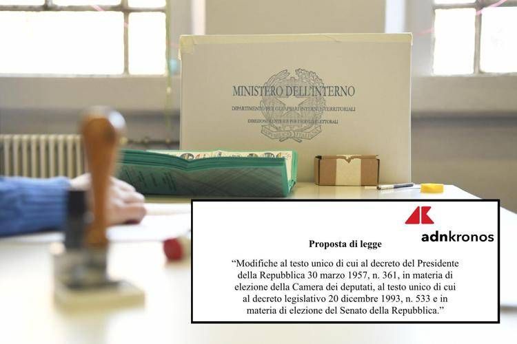 Legge elettorale, centrodestra deposita testo a Senato e Camera: proporzionale e premio al 40% - Adnkronos /Fotogramma