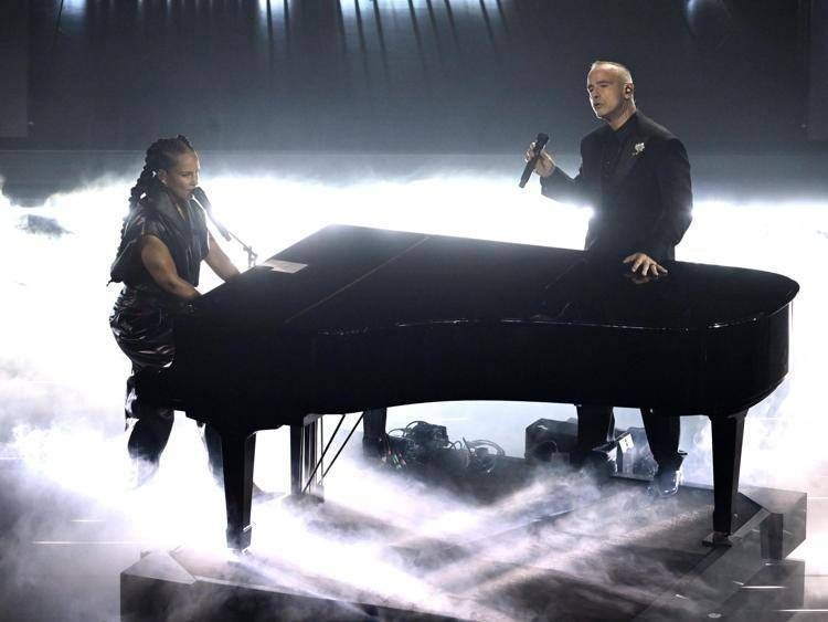 Alicia Keys e Eros Ramazzotti a Sanremo 2026 - Fotogramma /Ipa
