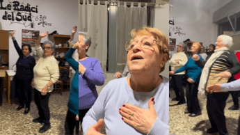 Sanremo, le nonne di Ostuni 'scatenatissime' sulle note di Sal Da Vinci ed Elettra Lamborghini