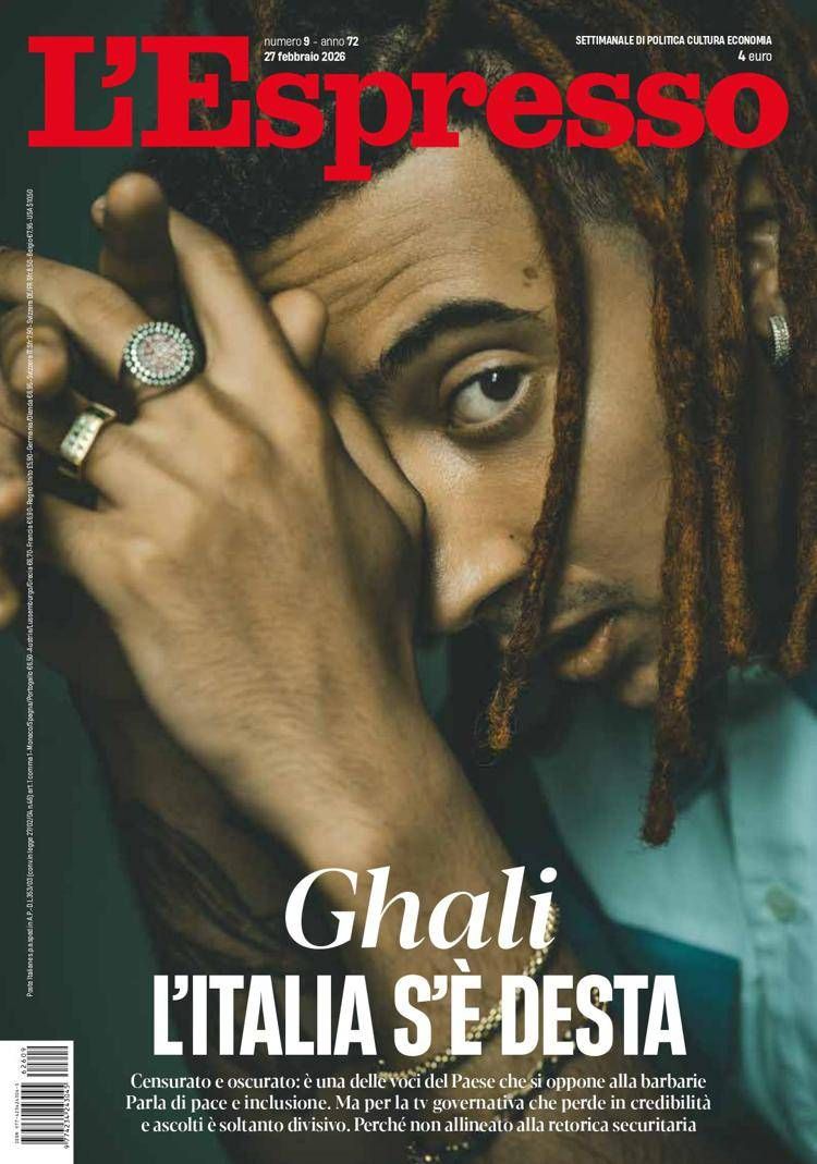 'L'Italia s'è desta', Ghali si racconta su L'Espresso in edicola da oggi