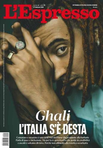 'L'Italia s'è desta', Ghali si racconta su L'Espresso in edicola da oggi