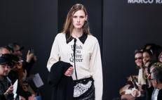 Un look della collezione fw26 di Marco Rambaldi