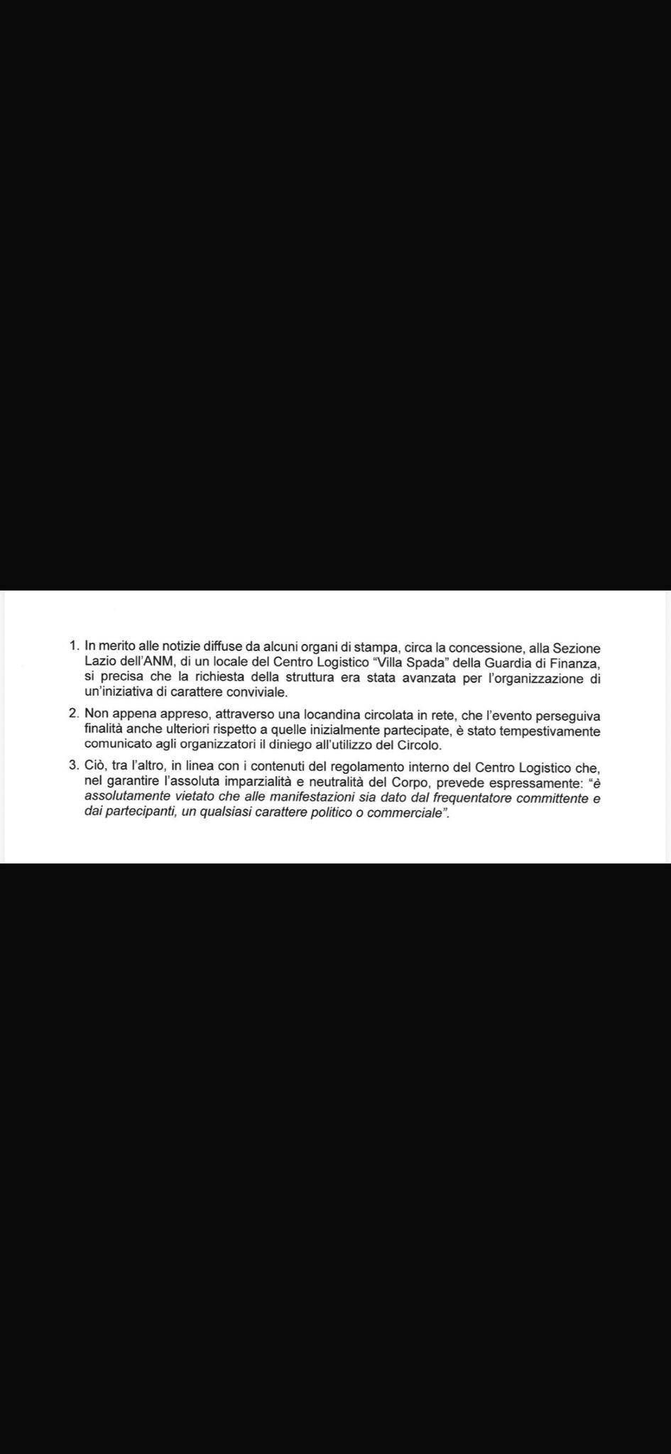 “Anm gerçeği söylemedi ve Gdf kulübüne yer vermeyi reddeden biri olarak görüldü”