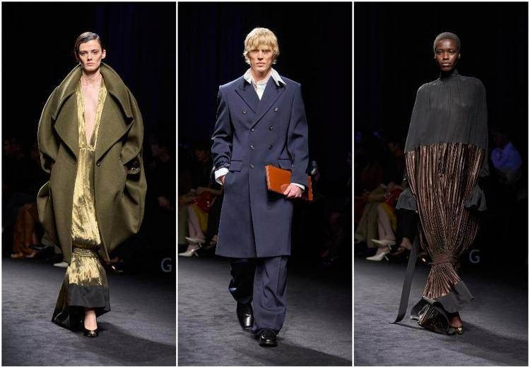 Tre look della collezione Ferragamo autunno-inverno 2026