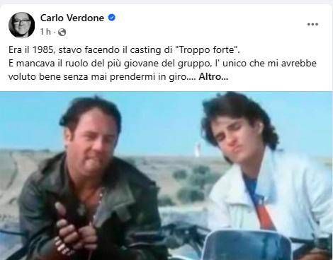 “Oggi ‘Troppo Forte’ sei tu”, il post di Verdone per Sal Da Vinci “Oggi ‘Troppo Forte’ sei tu”, il post di Verdone per Sal Da Vinci